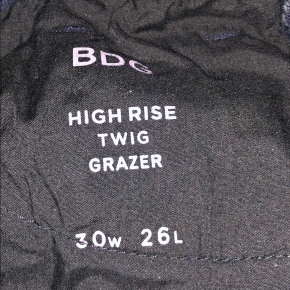 BDG Twig Grazer High-Waisted Skinny Jean DARK BLUE - Picture 15 of 15